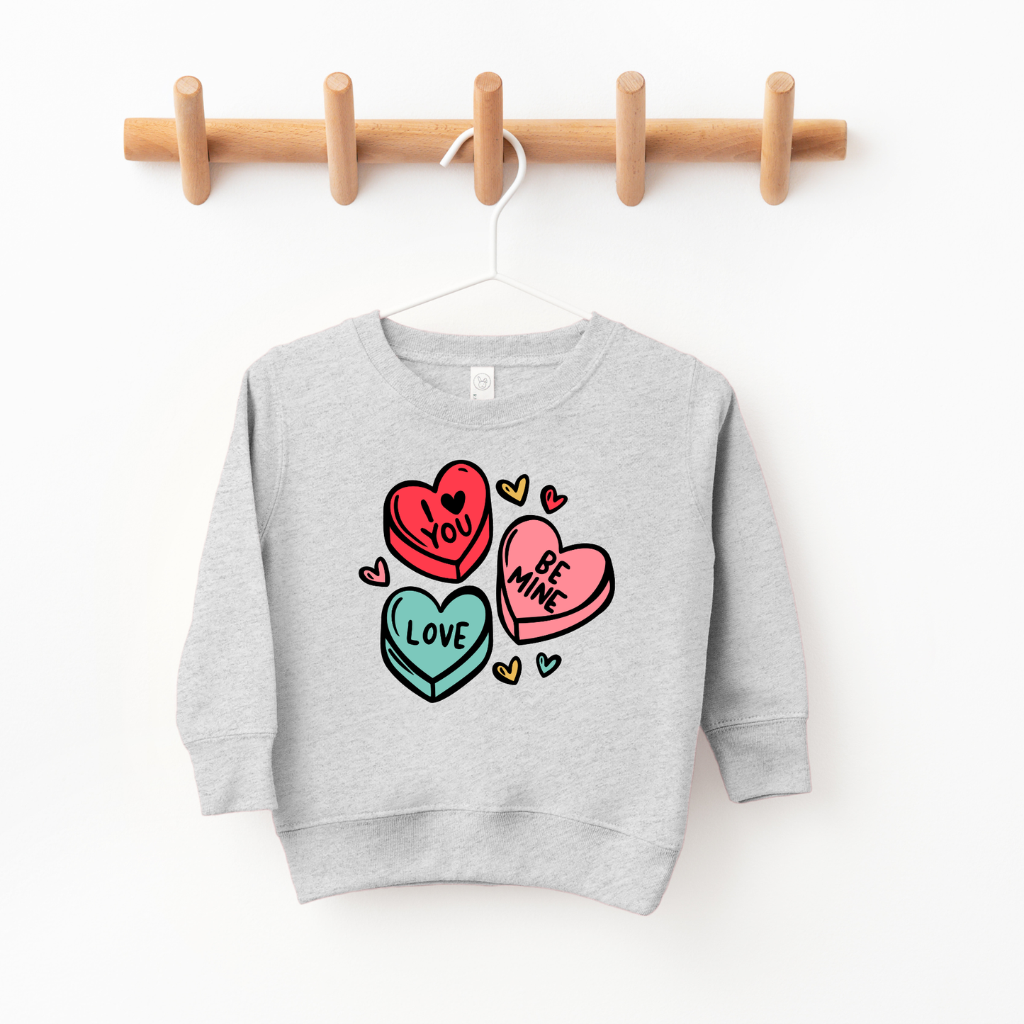 Candy Hearts Valentines Day Kids sweatshirt