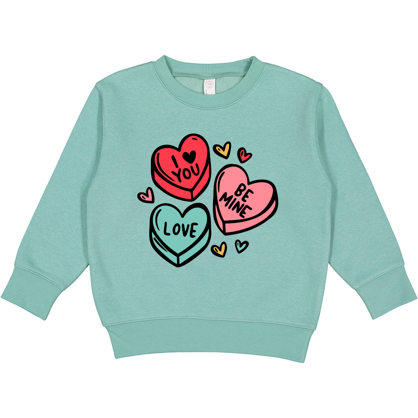 Candy Hearts Valentines Day Kids sweatshirt