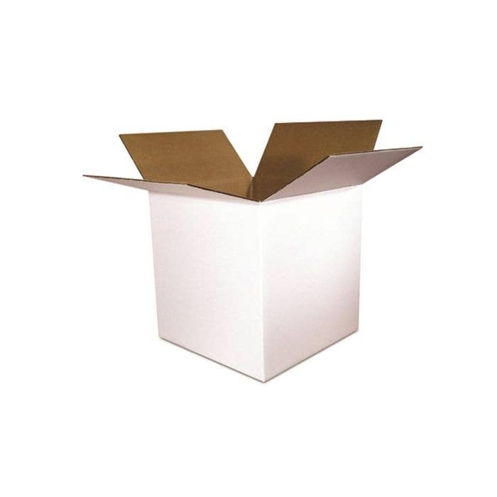 8x6x6 White Shipping Box