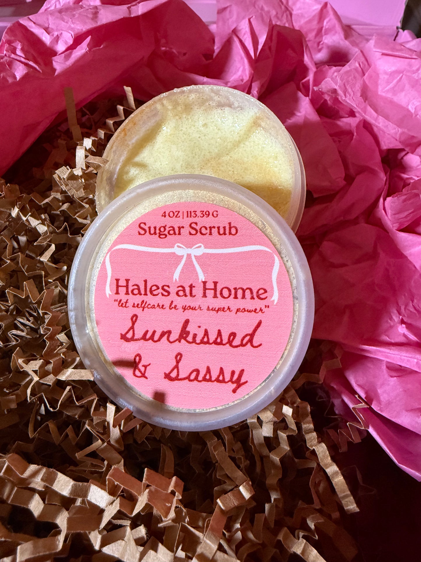 foaming sugar scrub