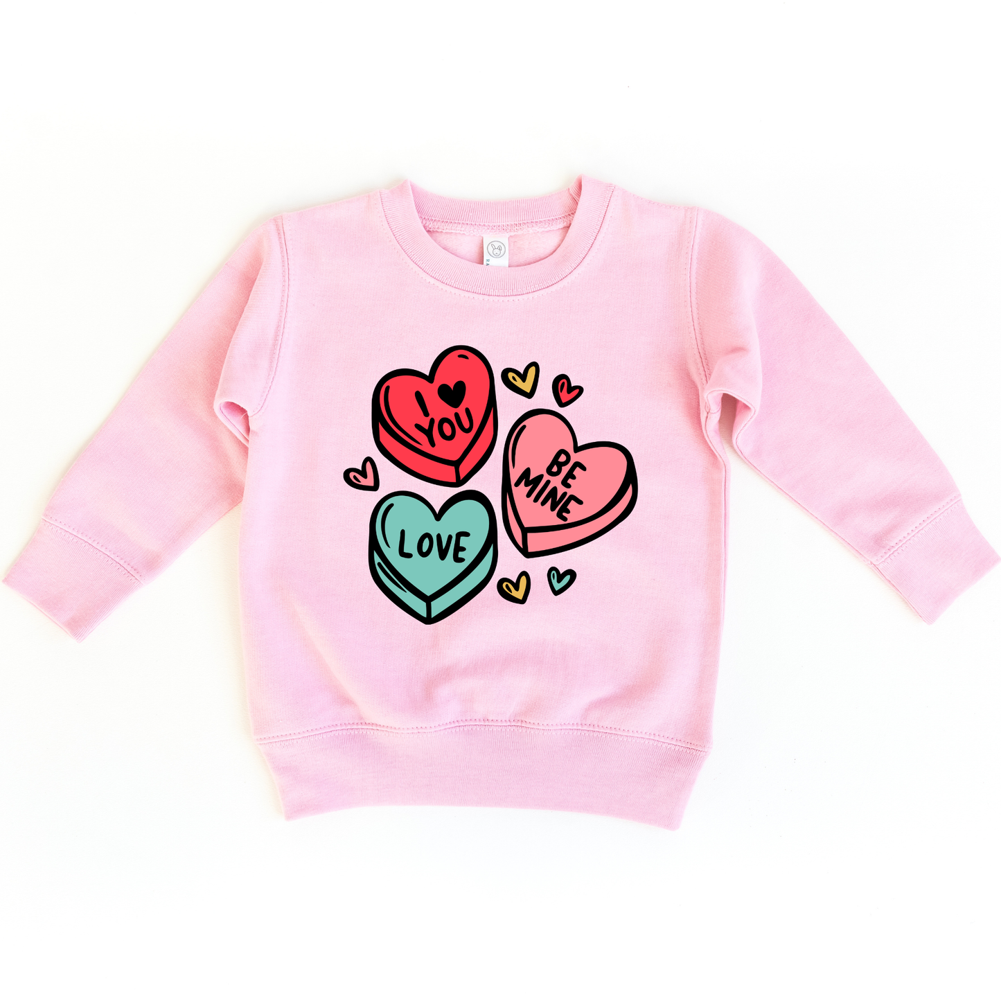 Candy Hearts Valentines Day Kids sweatshirt
