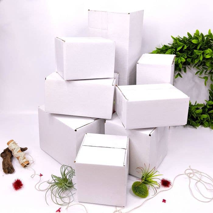 8x6x6 White Shipping Box