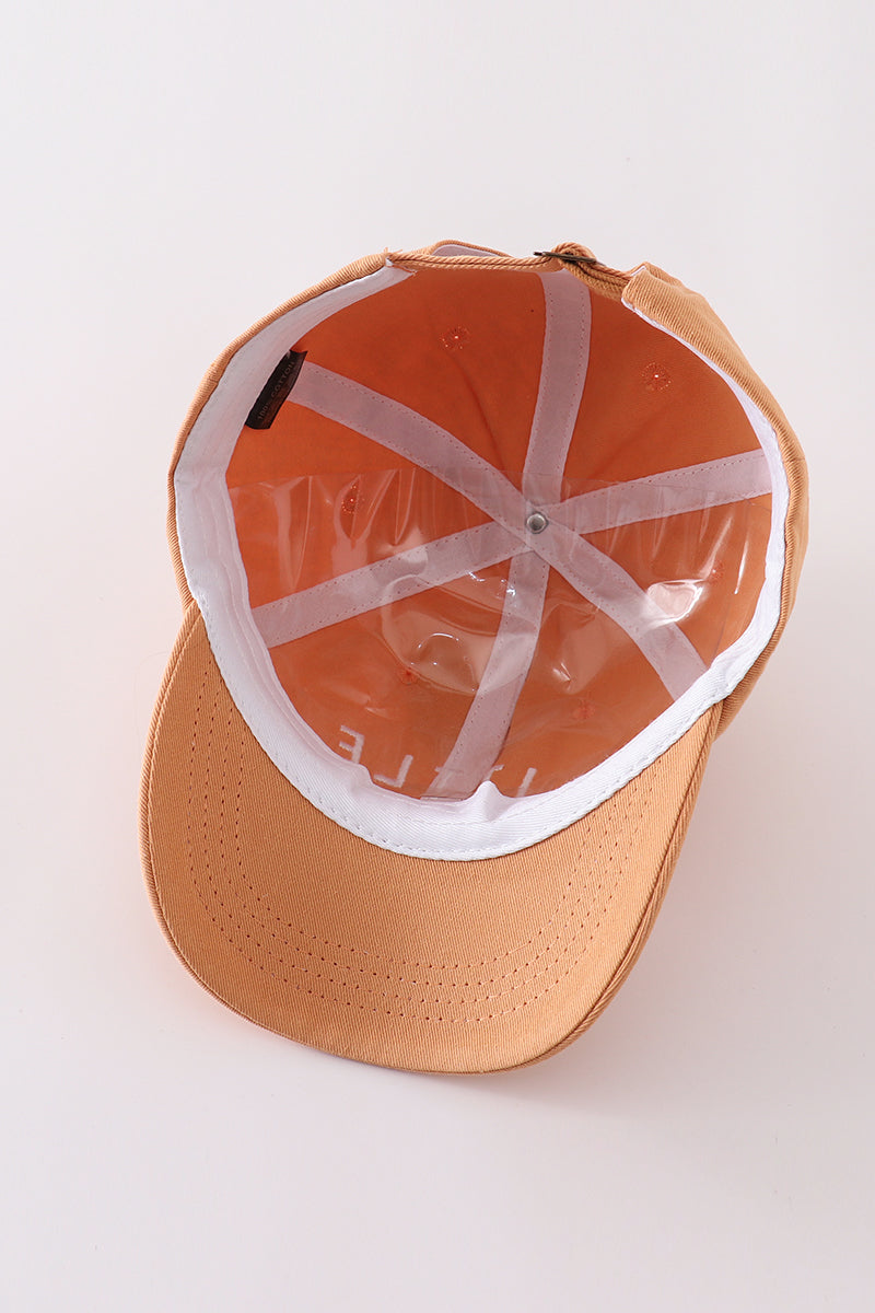 Brown bro embroidery baseball cap