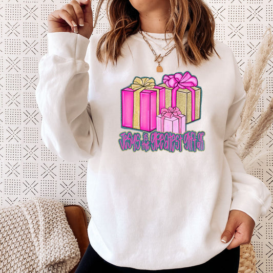 Jesus is the greatest gift of all-completed sweatshirt