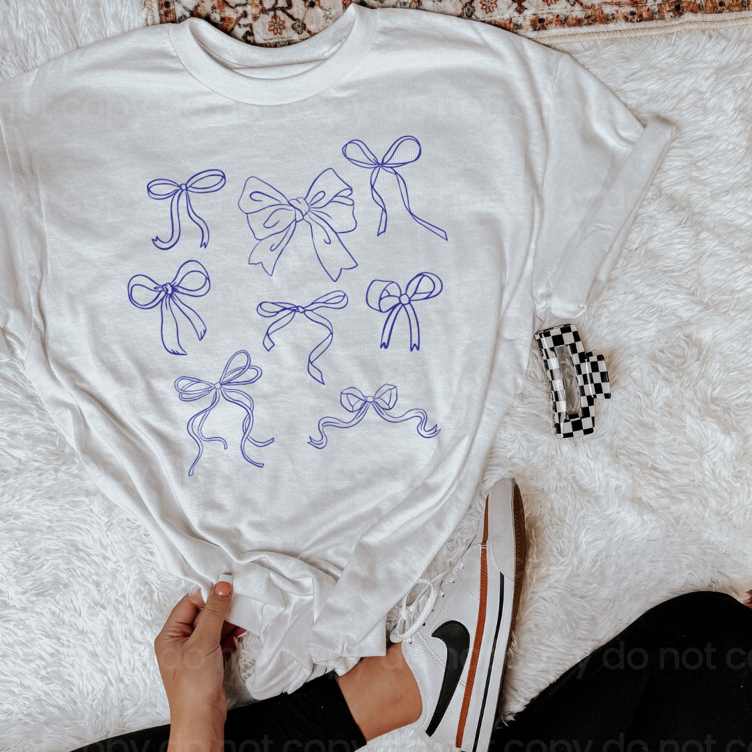 Blue Bows Graphic T-Shirt PREORDER