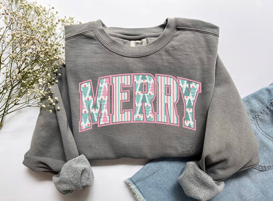 Merry- Comfort Color Sweatshirt