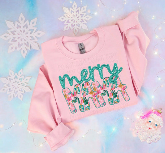 Merry Mama- completed sweatshirt