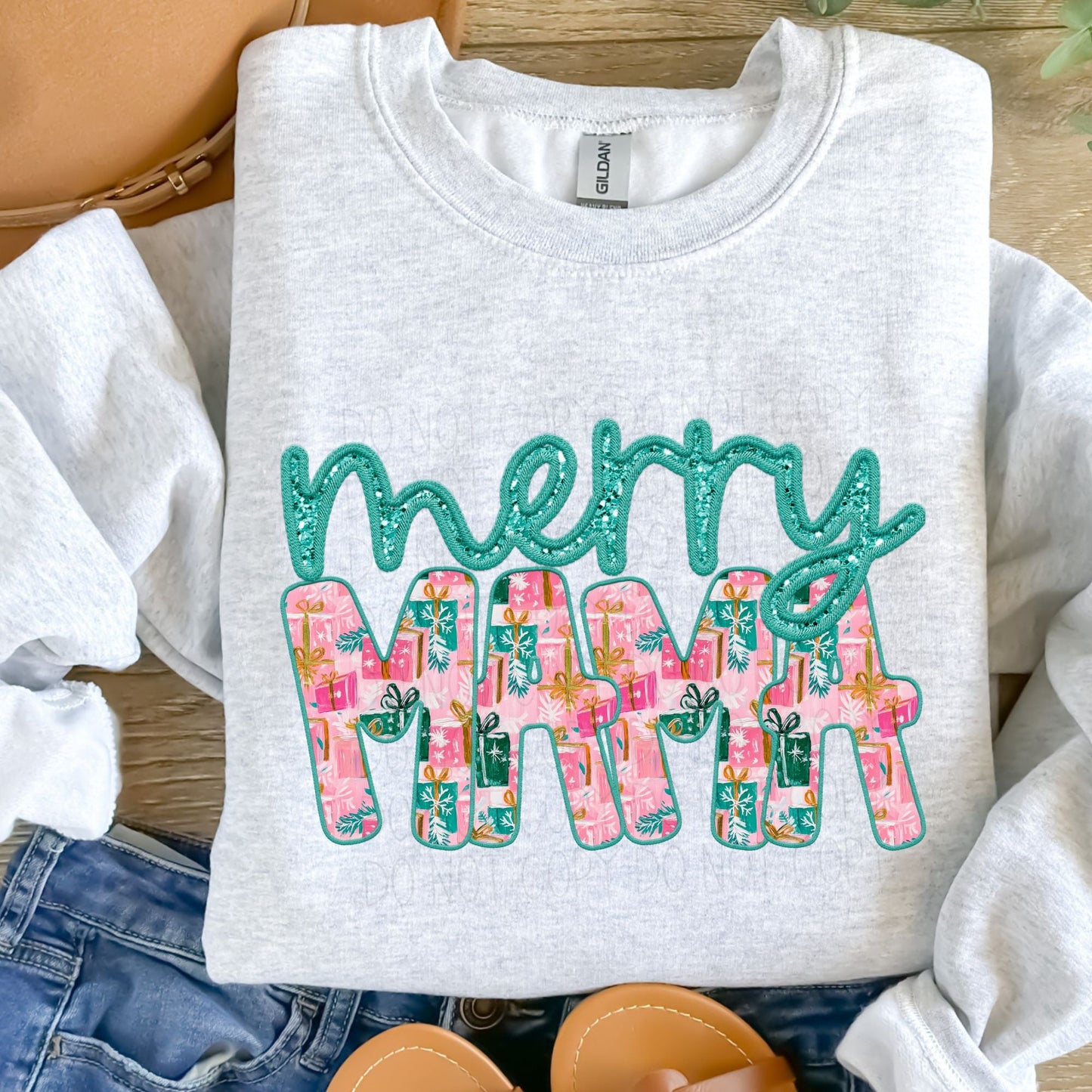 Merry Mama- completed sweatshirt